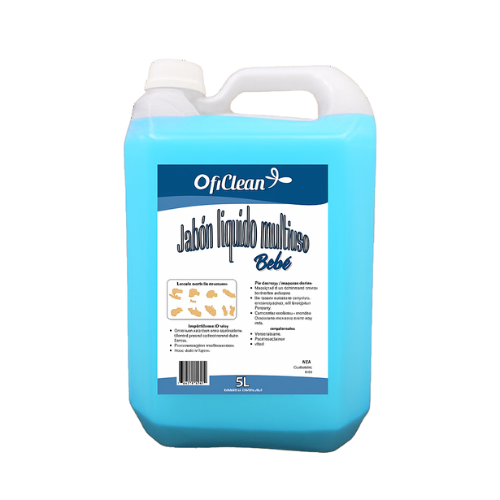 [W10057] Jabón líquido Oficlean bidón de 5 L fragancia bebé neutro perlado
