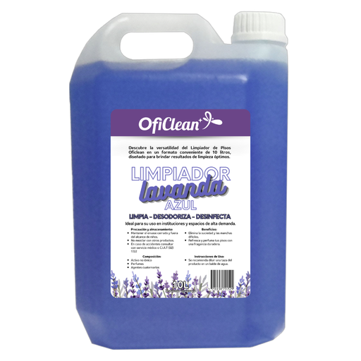 [W5084] Limpiador Oficlean lavanda bidón x 10 L - color azul