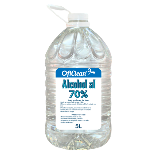[W10050] Alcohol líquido Oficlean al 70% - bidón de 5 L