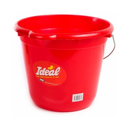 [W9690] Balde Ideal familiar 12 lt. color rojo con asa