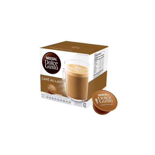 [W100267] Cápsulas Nescafé Dolce Gusto café au lait Caja x 10