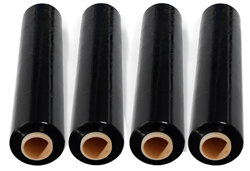 [W100218] Film stretch negro ancho 50 Cm. Rollo de 5 Kg.