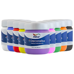 Pintura acrílica ALBA 200 ml.