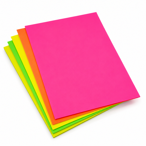 Cartulinas fluorescentes hoja