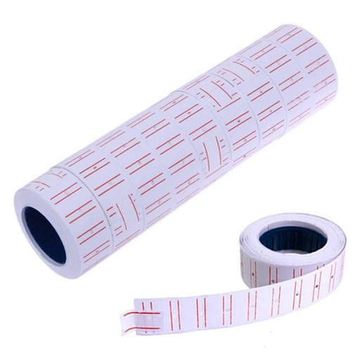 Etiquetas para precio en tubo x10 rollos