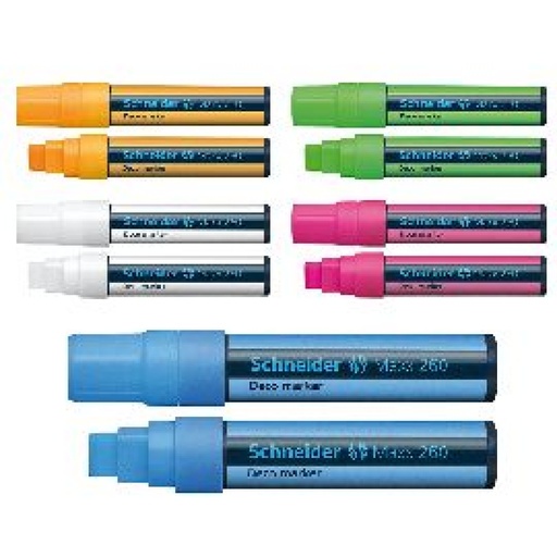 Marcador Schneider Maxx 260 tiza liquida Deco 5-15 mm
