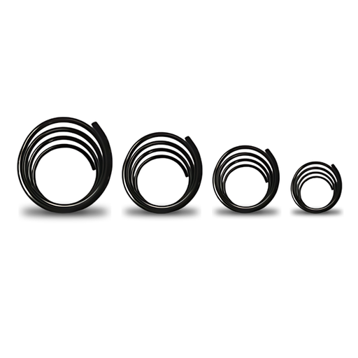 Espiral plástico para encuadernar 25 mm paquete x 20.