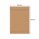 Sobres bolsa manila kraft (16x23 Cm.) Paq. x 50 sobres