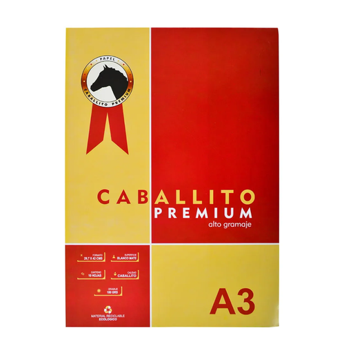 [A3] Block Caballito A3 x10 hojas.