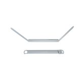 [17164] Broche Acco plástico Blanco