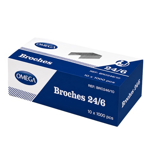 [17805] Broches para grapadora 24/6 caja x 1000