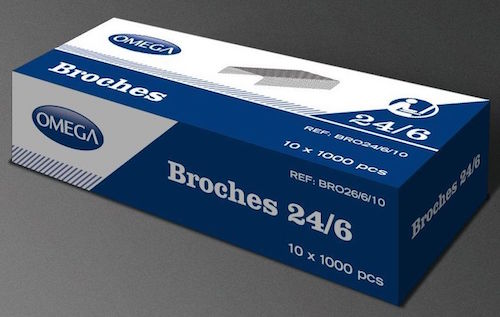 [17805] Broches para grapadora 24/6 caja x 1000