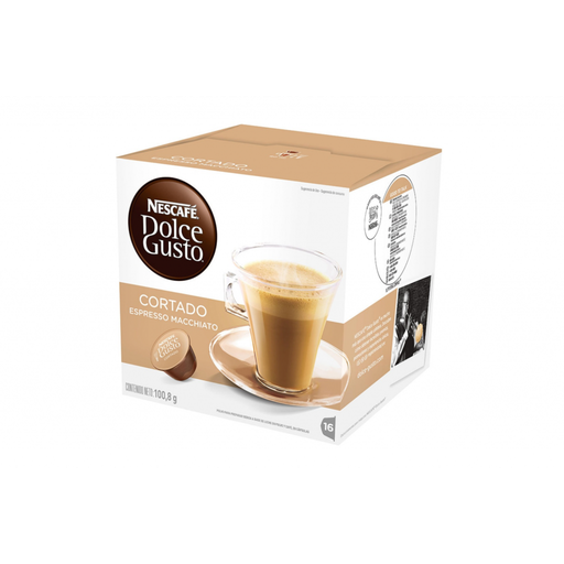 [W100263] Capsulas Nescafé Dolce Gusto cortado expresso macchiato x 16