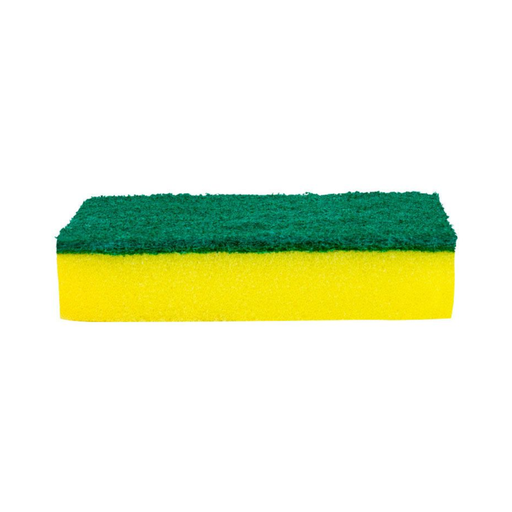 [W5096-1] Esponja para cocina y baño brillasol amarilla y verde