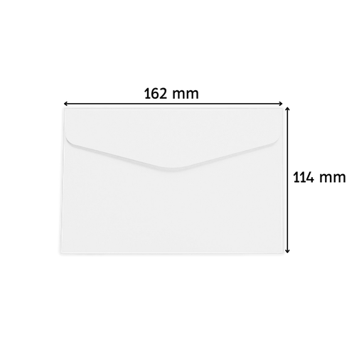 [3060102] Sobres comerciales carta 114 x 162mm s/fondo paquete x 100