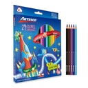 Lapices de Color Artesco triangulares x 24