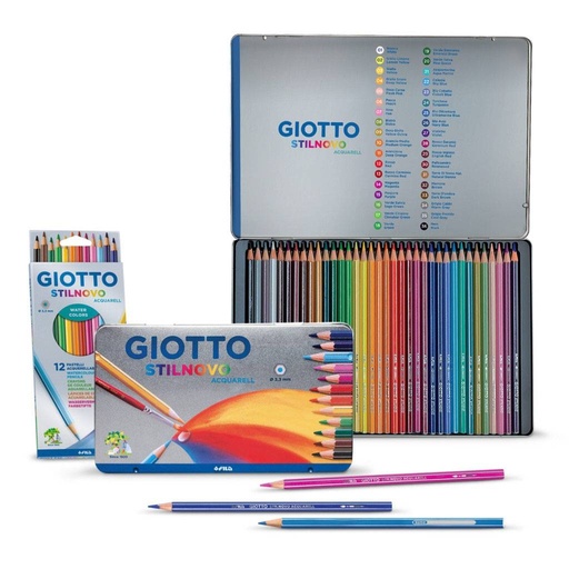 [275809] Lápices de Color Giotto Aqcua x 25