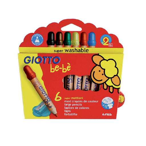 [270104] lápiz GIOTTO be-bé 6 colores
