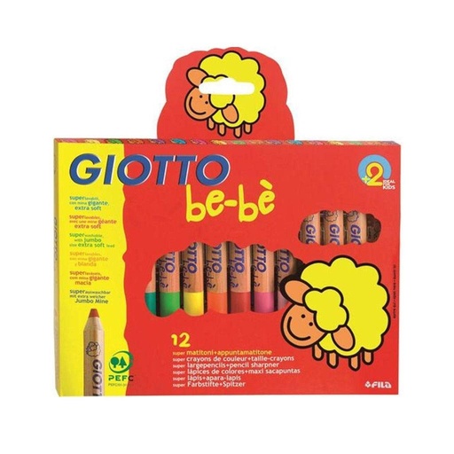 [270203] lápiz GIOTTO be-bé 12