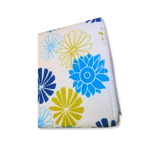 [W10038] Paño de microfibra multiuso 30 x 30 cm motivo de flores