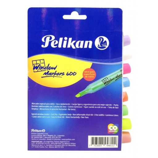 [30201403] Marcadores pelikan ventana estuche x 8