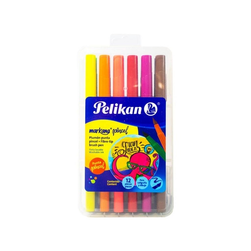 [3034120] Pelikan marcadores markana pincel pastel x 12