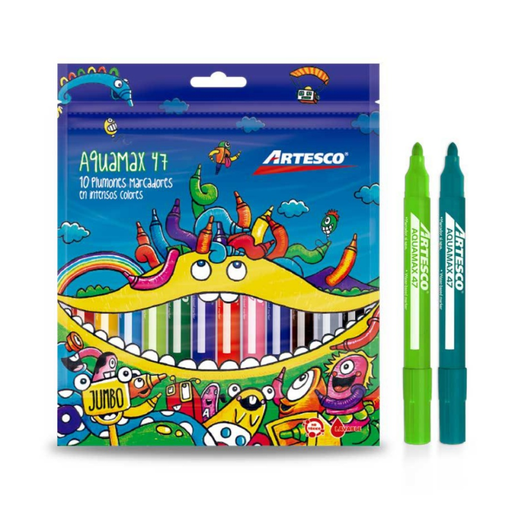 [7002053] Marcadores escolares gruesos Artesco fiesta x 12