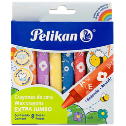 [50700200] Crayolas extra jumbo Pelikan x8 uni.