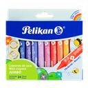 Crayolas jumbo Pelikan x24 uni. Colores surtidos