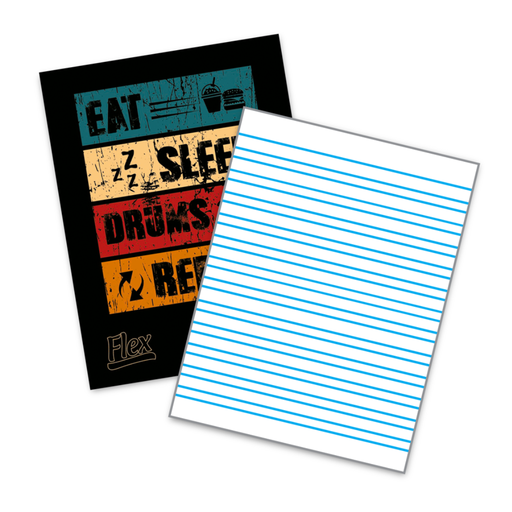 [6482FLEX] Cuaderno grapado doble raya papiros flex 48 hojas