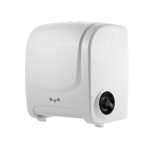 [W5047] Dispensador Wiki compacto de toalla autocorte color blanco