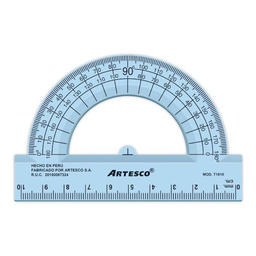 [A-1245] Semicírculo 180º Artesco 10 Cm.