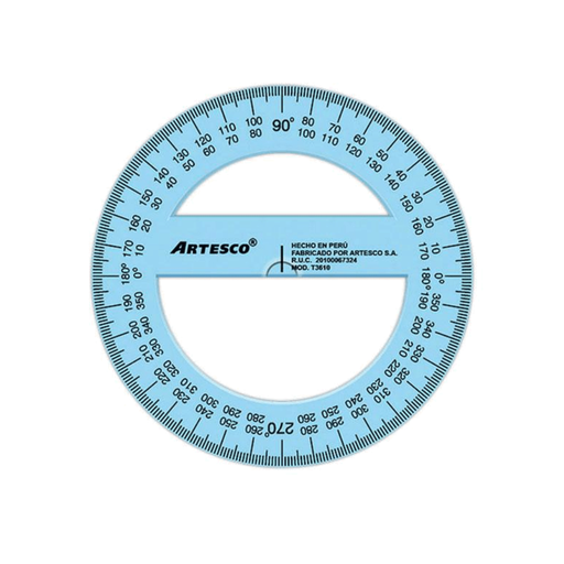 [A-10052100] Semicírculo 360° Artesco 10 cm.