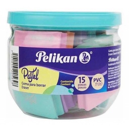 [6140319] Pelikan barril 15 gomas pastel