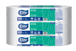 [W10009] Papel Higiénico Elite ip 376 Jumbo de 500 mt. - Paquete x 6 rollos