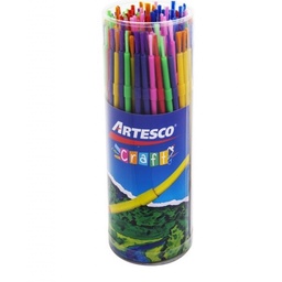 [16975600] Artesco Pinceles Redondos Pote x 144