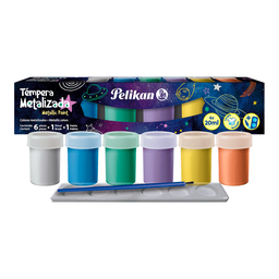 [53101626] Set de témperas metálica Pelikan x6 20ml.