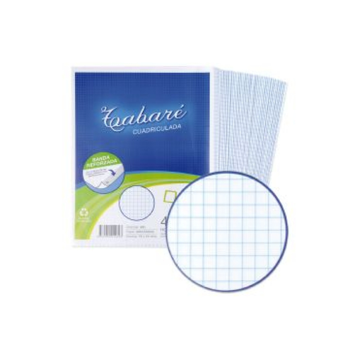 [902829] Hojas TABARÉ Cuadriculadas pte x 48 unidades
