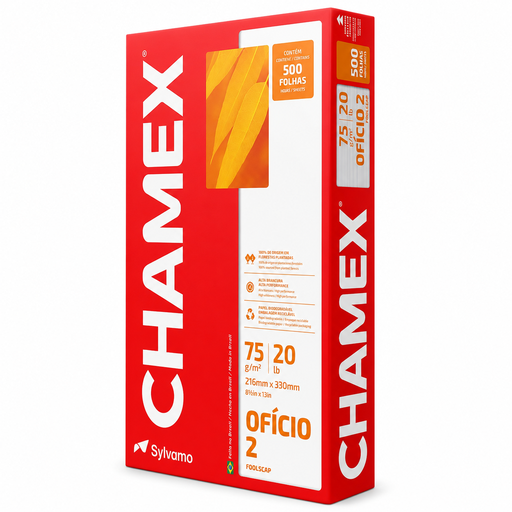 [CHAO] Resma de papel impresion Chamex tamaño oficio 75 g x 500 hojas