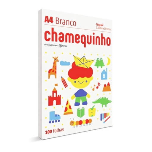 [CHMQT] Resma de papel impresión A4 Chamequinho 75 g x 100 hojas