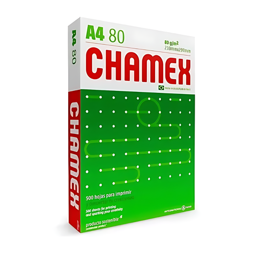 [CHA480] Resma de papel impresión Chamex A4 80 g x 500 hojas