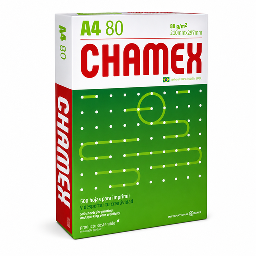 [CHA480] Resma de papel impresión Chamex A4 80 g x 500 hojas