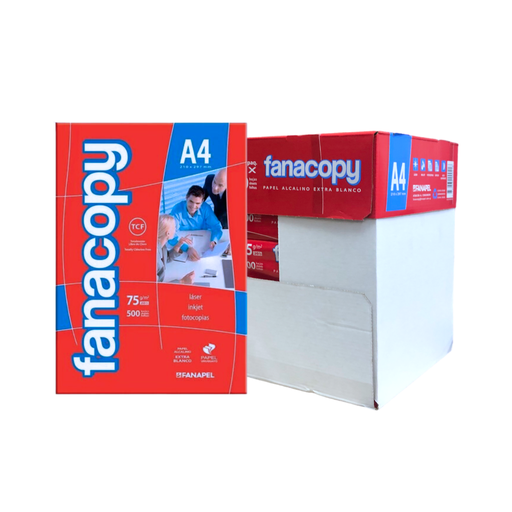 [a4fana] Resma de papel para impresion Fanacopy  A4 75 g 500 hojas
