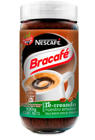 [W100475] Café instantáneo en polvo bracafé 180 gr.