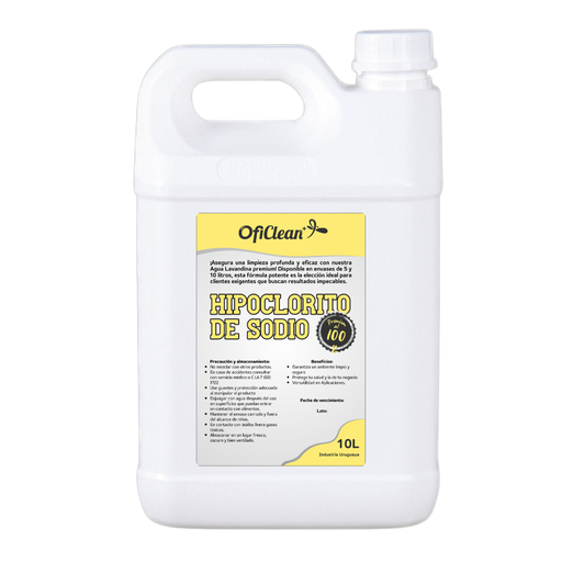 [W5057] Hipoclorito de sodio Oficlean al 100% bidón x 10 L