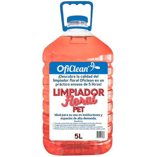 [W100570] Limpiador Oficlean bidón PET de 5 L fragancia floral breeze