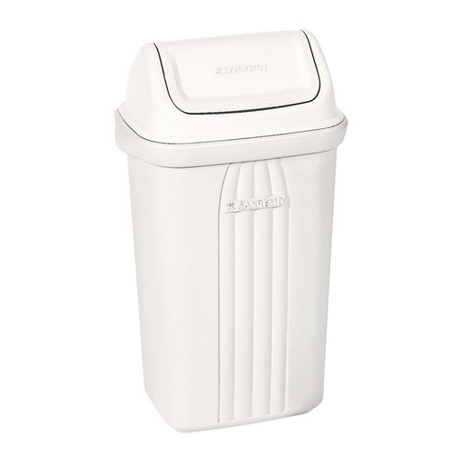 [W100506] Papelera con tapa vaivén pequeña capacidad  10 L