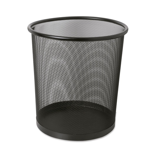 Papelera en metal calado