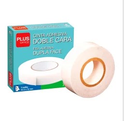 [6535] Cinta adhesiva doble faz acolchonada 19mm x 10mts.