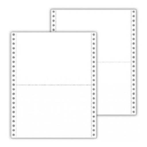 [10002] Papel fanfold liso 6 x 25 (c/6) cortado al medio 65 g 1000 Hj.